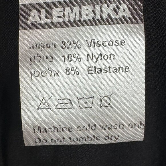 Tekbika By Alembika Dress Womens Size 3 Black Asymmetrical Pullover Long Sleeve - Picture 10 of 16